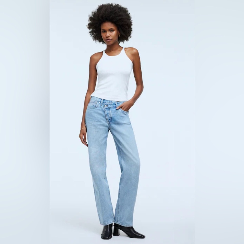 Madewell Low Slung Straight Leg Jeans - Light Wash - Sold Out on Website